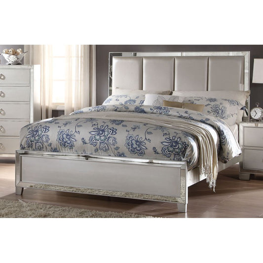 Voeville Bed in Platinum