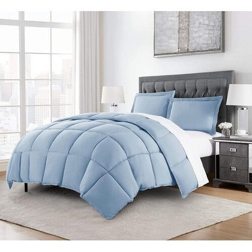 Reversible Microfiber Down Alternative Comforter Set