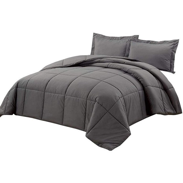 Reversible Microfiber Down Alternative Comforter Set