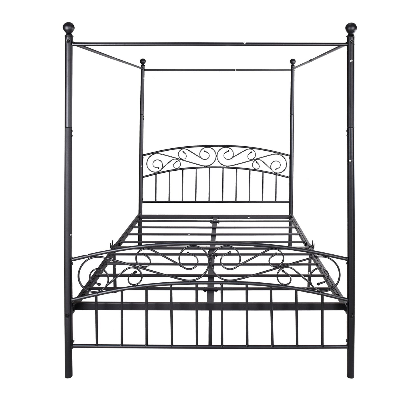 Bed Casa™️-Four-Post Metal Canopy Bed