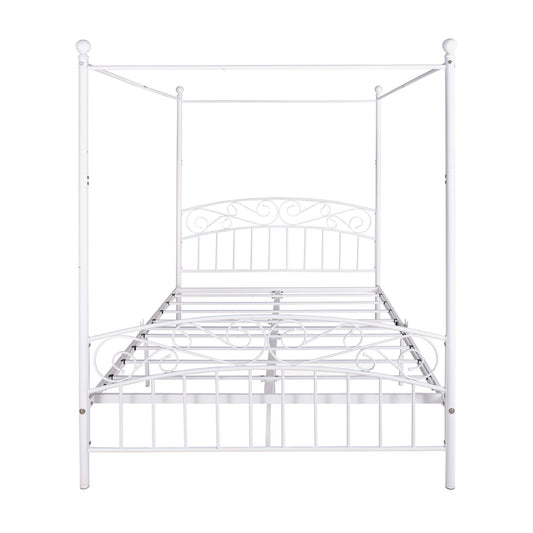 Bed Casa™️-Four-Post Metal Canopy Bed