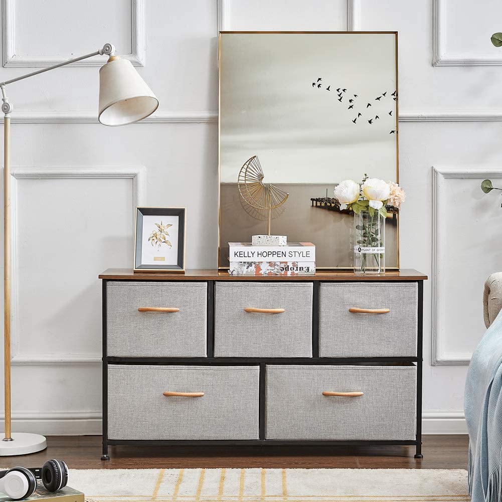 Optimum Dresser™️- Dressing Table Tower Unit With 5 Drawers