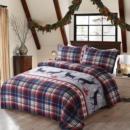 Christmas Series Comfortable Duvet Cover And Pillowcase Set