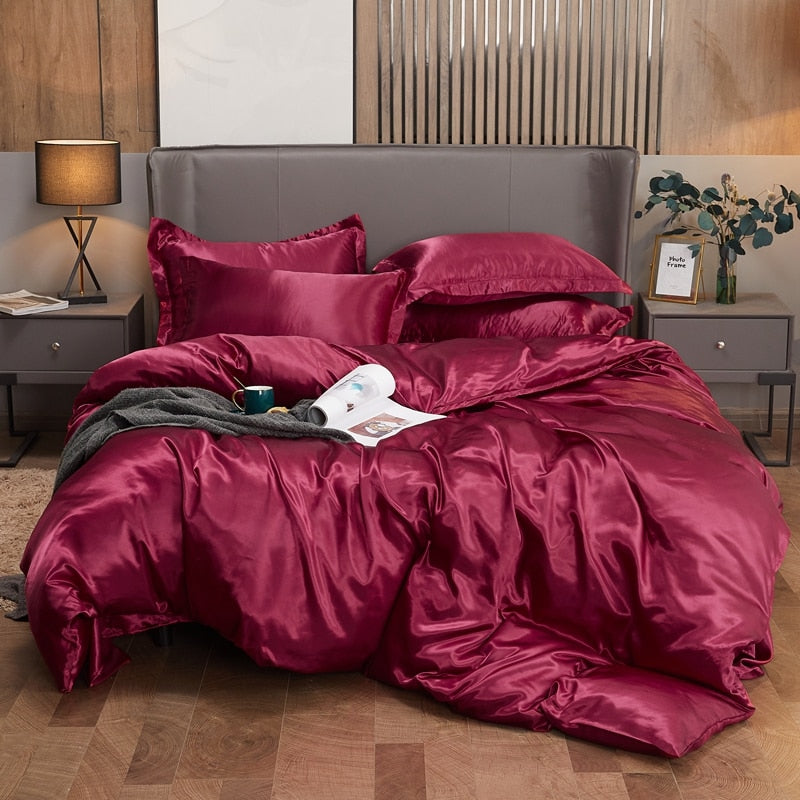 Silk 4 PC Duvet Set