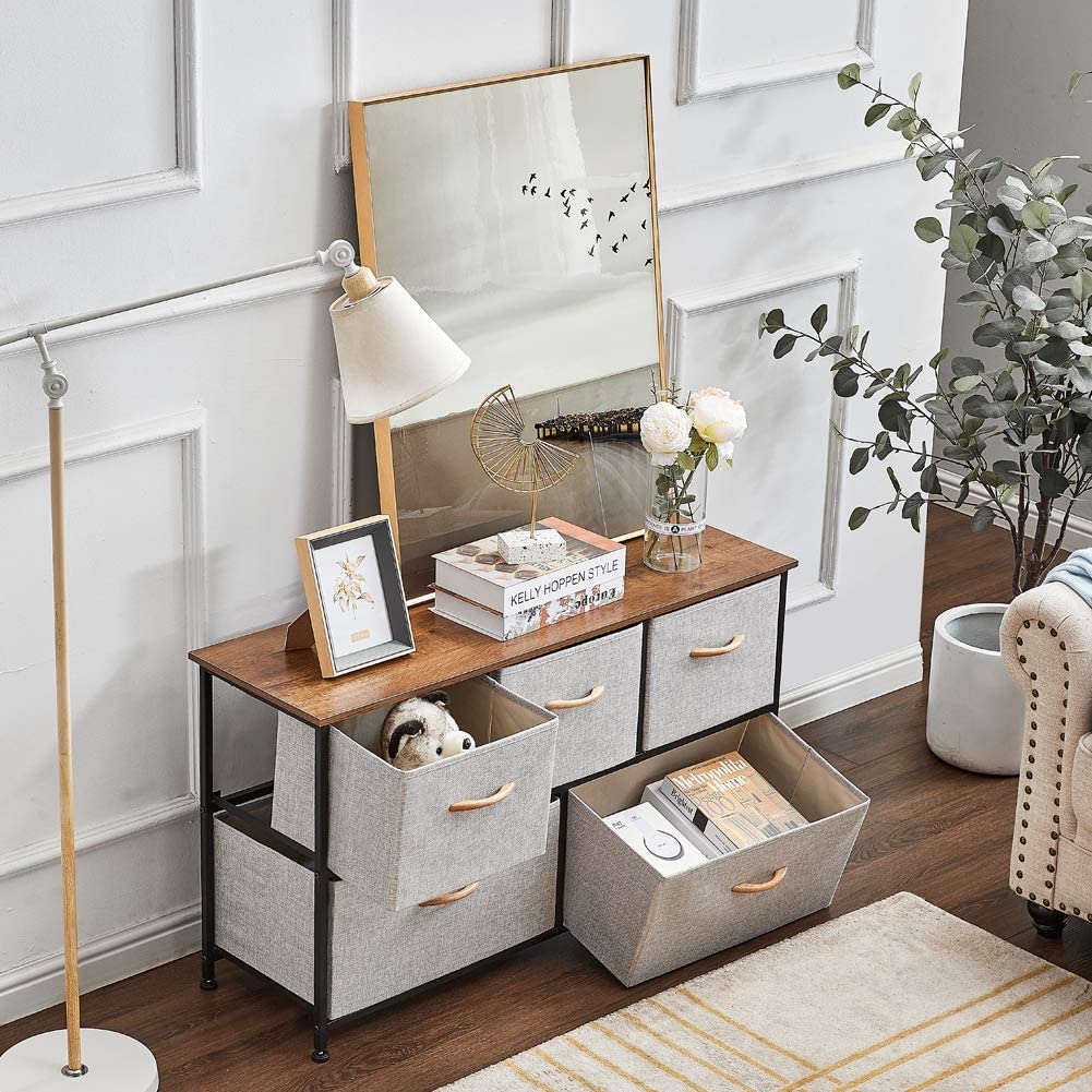 Optimum Dresser™️- Dressing Table Tower Unit With 5 Drawers