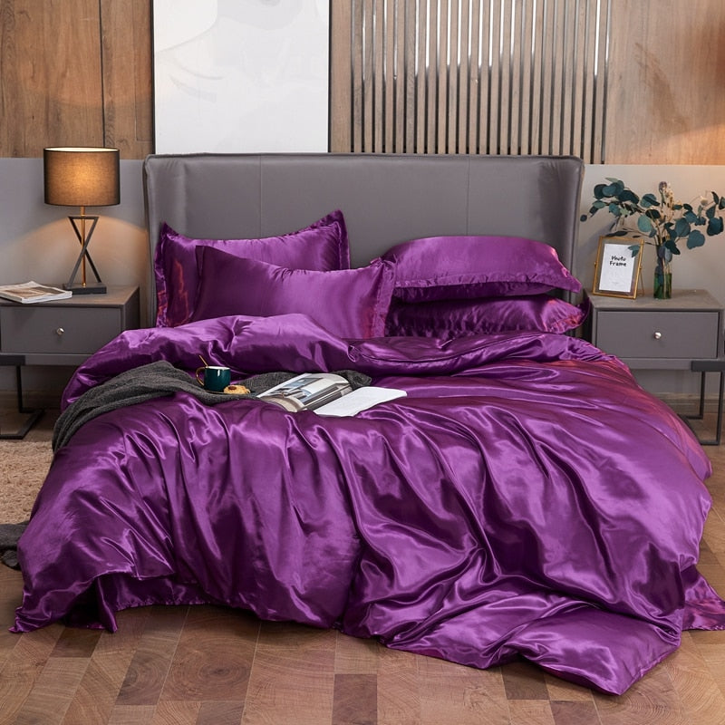 Silk 4 PC Duvet Set