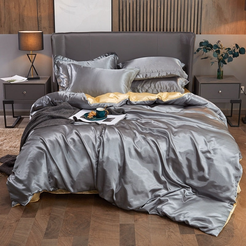 Silk 4 PC Duvet Set