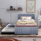 Bed Treasures™️ -Upholstered Platform Bed with Trundle