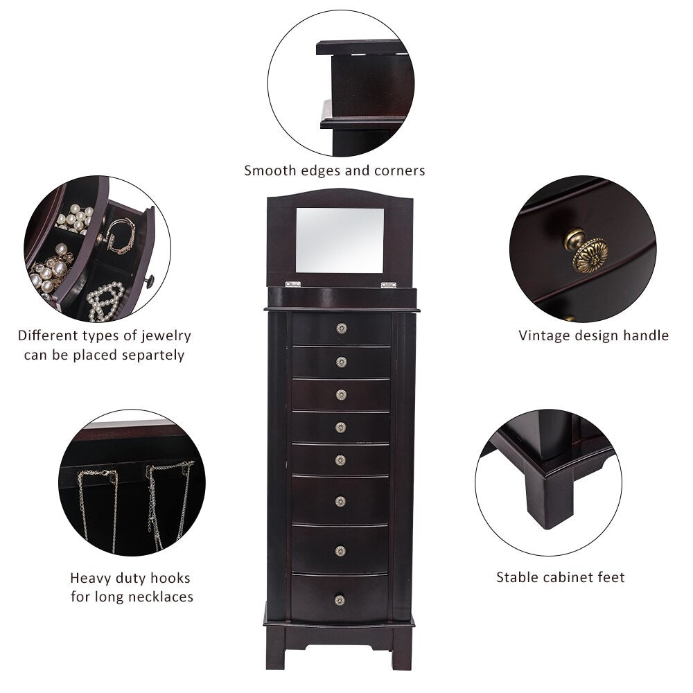 Jewelry Shack™️- Dressing Table With Jewelry Cabinet