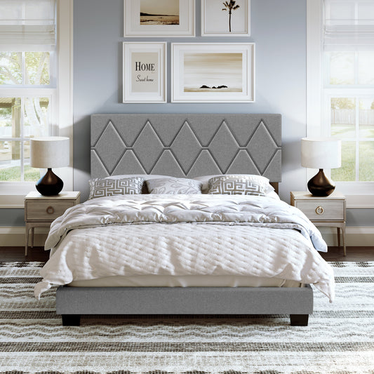 Charlat Upholstered Faux Leather Platform Bed