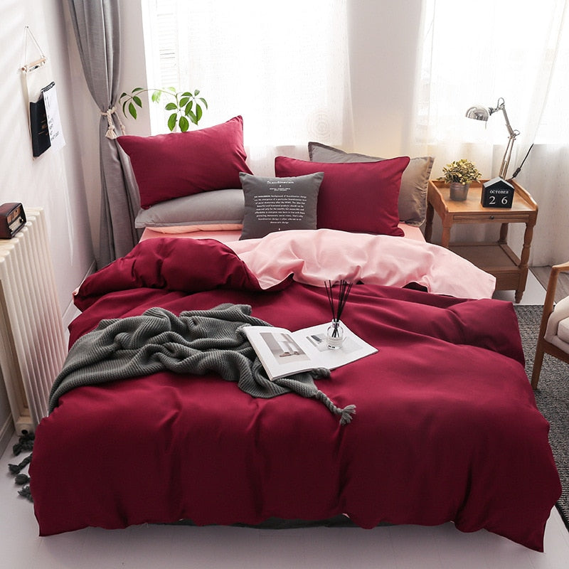 Modern Solid Color Bedding Set