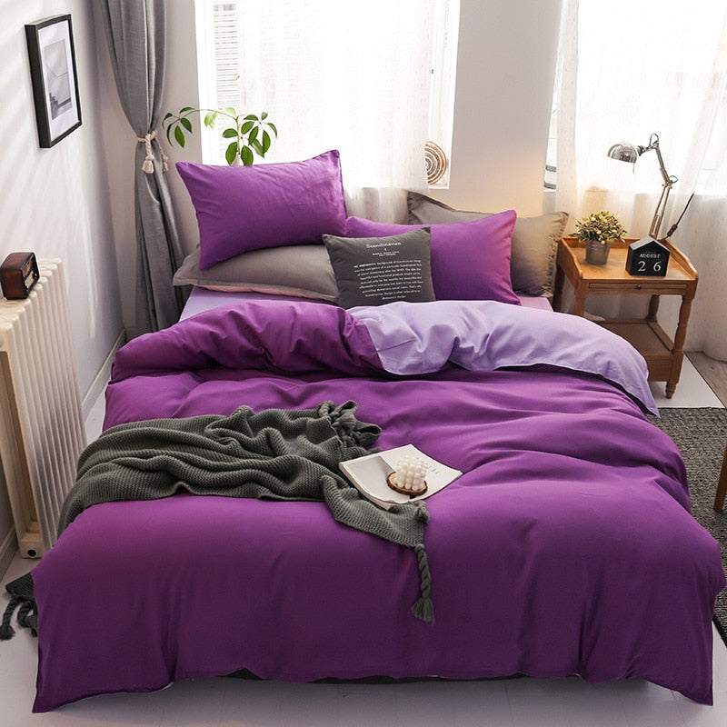 Modern Solid Color Bedding Set