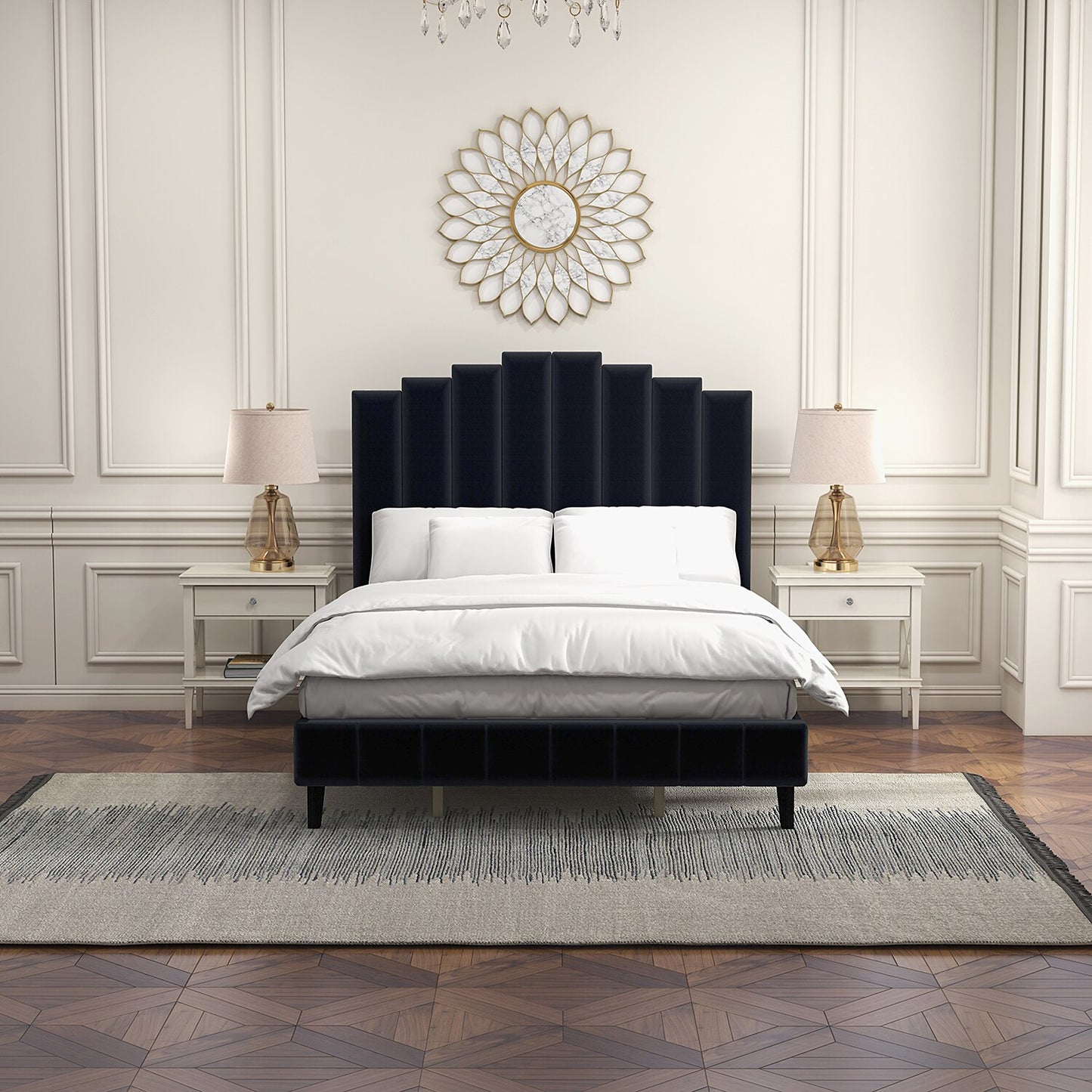 Pharsalia Platform Bed- With Headboard & Footboard