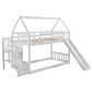 Ultra Stylish Twin Bunk Bed With Ladder & Slide