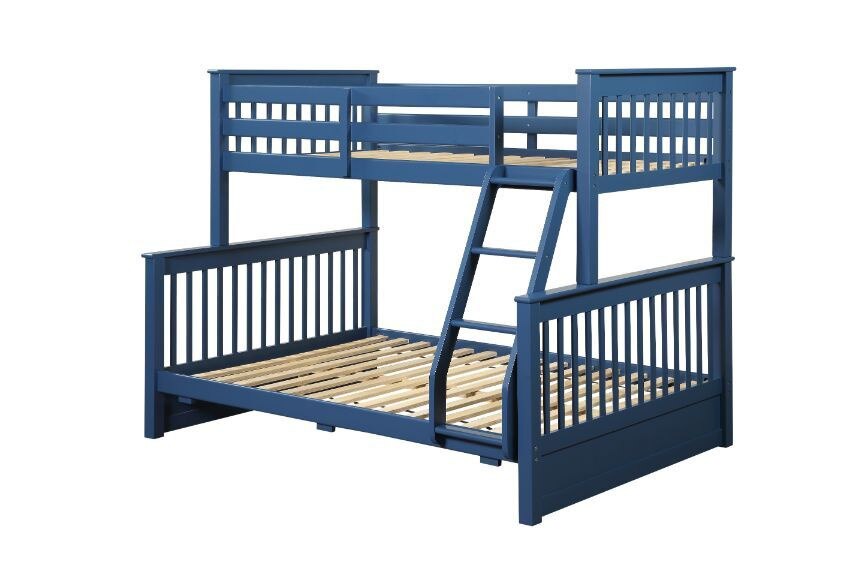 Harley  Storage Bunk Bed With Navy Blue Finish