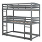 Wooden Triple Bunk Bed