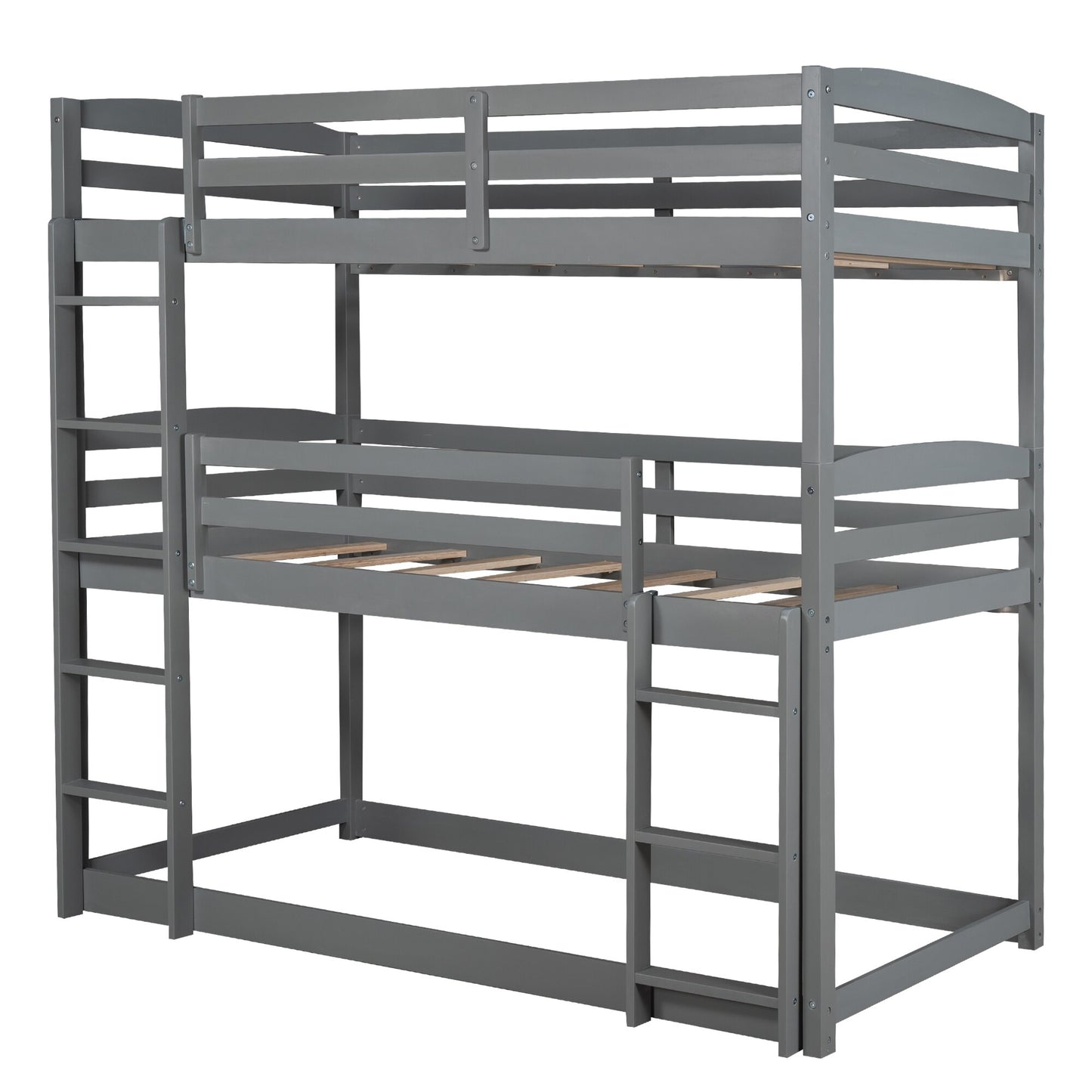 Wooden Triple Bunk Bed