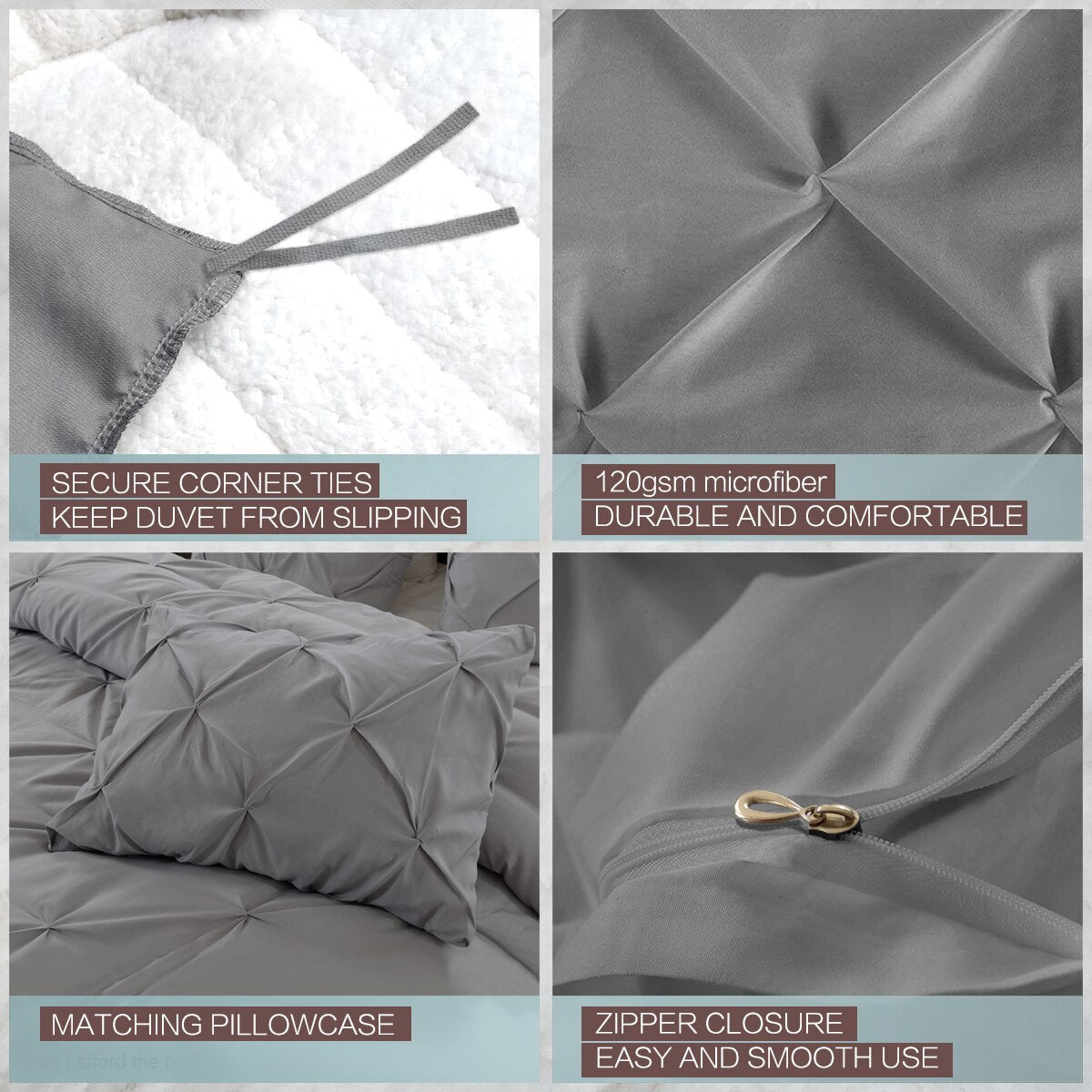 Luxury Duvet Cover With Pillow Cases