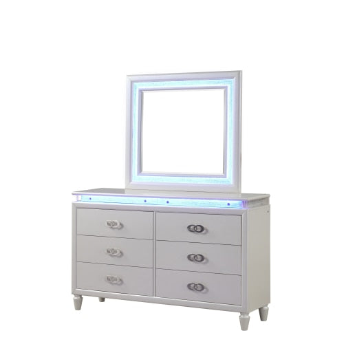 Milky White™️ LED Bedroom Set