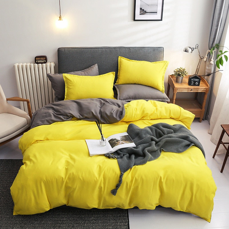 Modern Solid Color Bedding Set