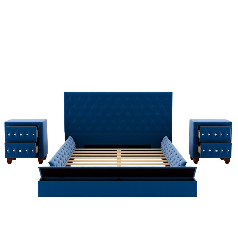 Blue Heaven™️ - Low Profile Platform Bedroom Set