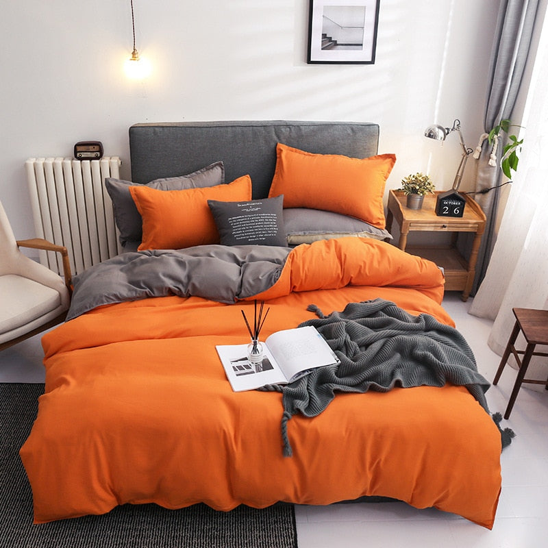 Modern Solid Color Bedding Set