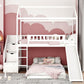 Twin House Shaped Bed With Slide