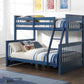 Harley  Storage Bunk Bed With Navy Blue Finish