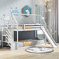 Ultra Stylish Twin Bunk Bed With Ladder & Slide