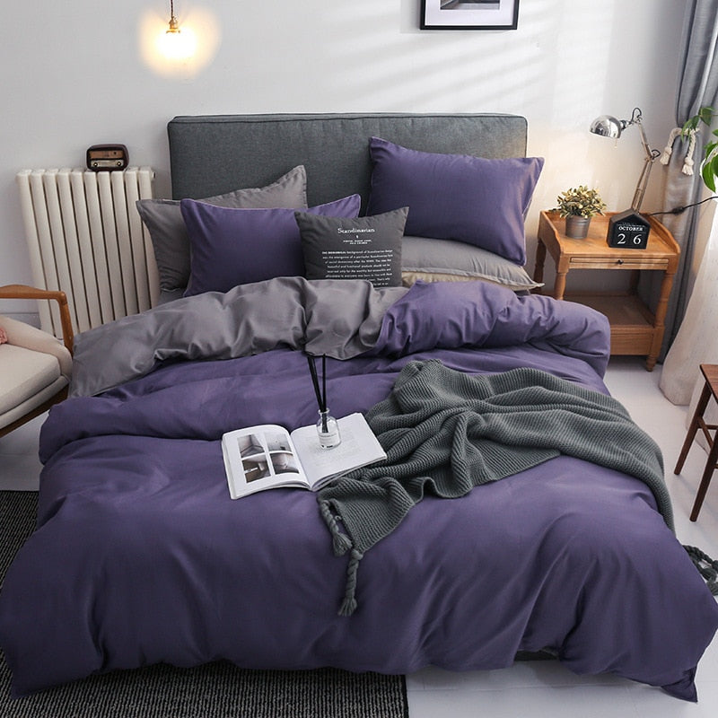 Modern Solid Color Bedding Set