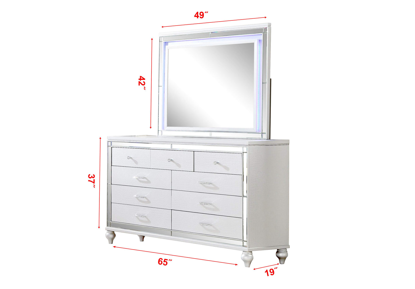 Sterling 5 PC LED Bedroom Set