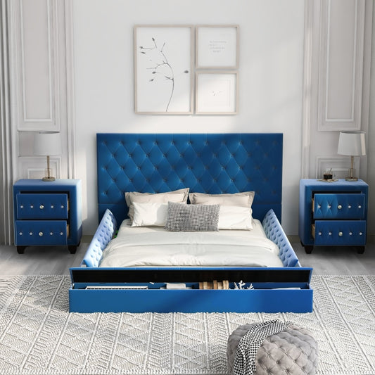 Blue Heaven™️ - Low Profile Platform Bedroom Set