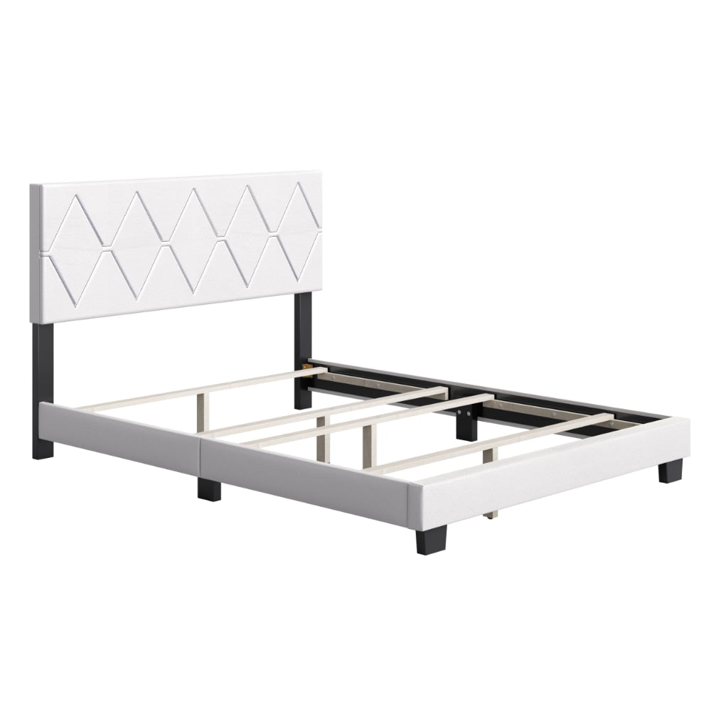 Charlat Upholstered Faux Leather Platform Bed