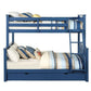 Harley  Storage Bunk Bed With Navy Blue Finish