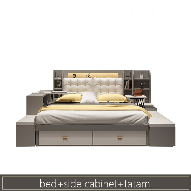 Tatami Bed With Side Cabinet