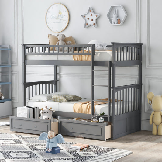 Minimalist And Modern Twin Bunk Bed