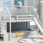 Ultra Stylish Twin Bunk Bed With Ladder & Slide
