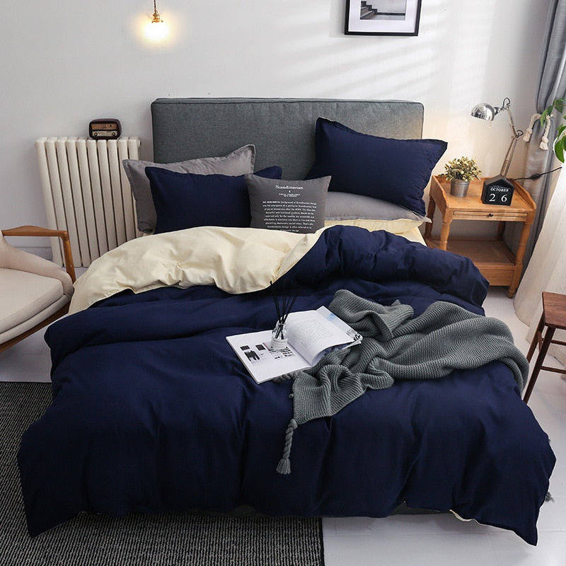 Modern Solid Color Bedding Set