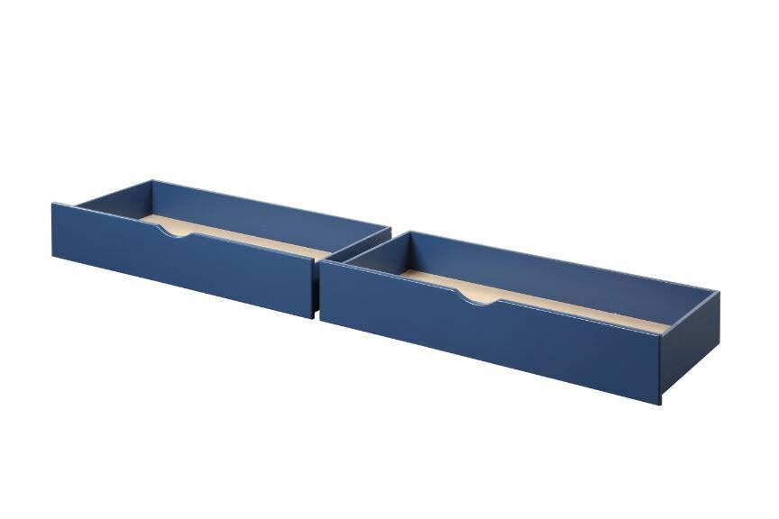 Harley  Storage Bunk Bed With Navy Blue Finish