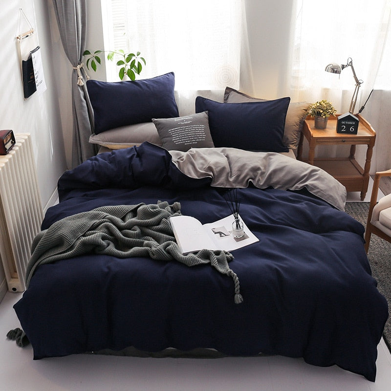 Modern Solid Color Bedding Set