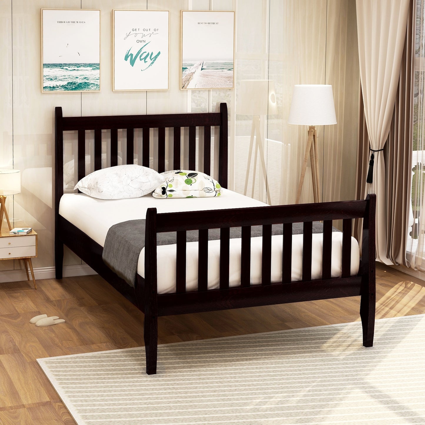 Twin Size Platform Bed