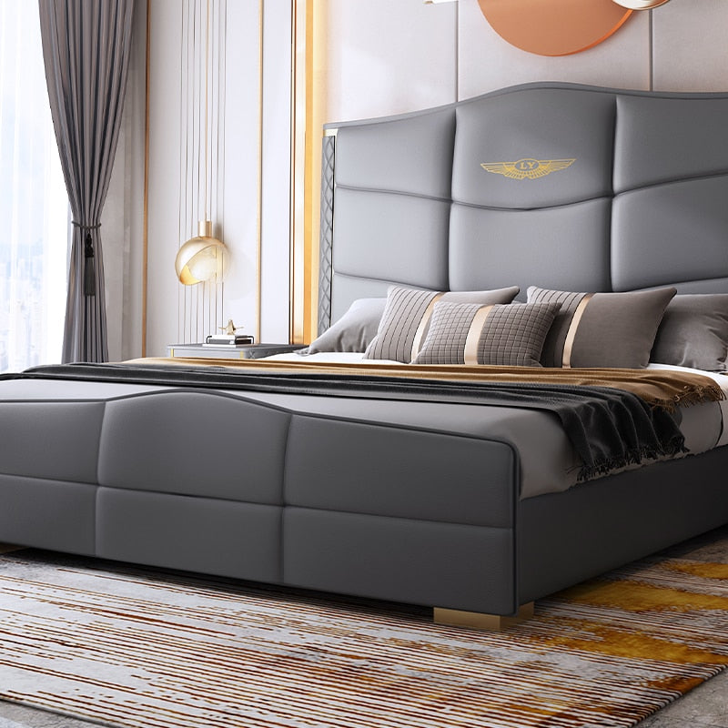 Luxury Modern Leather Bedroom Set