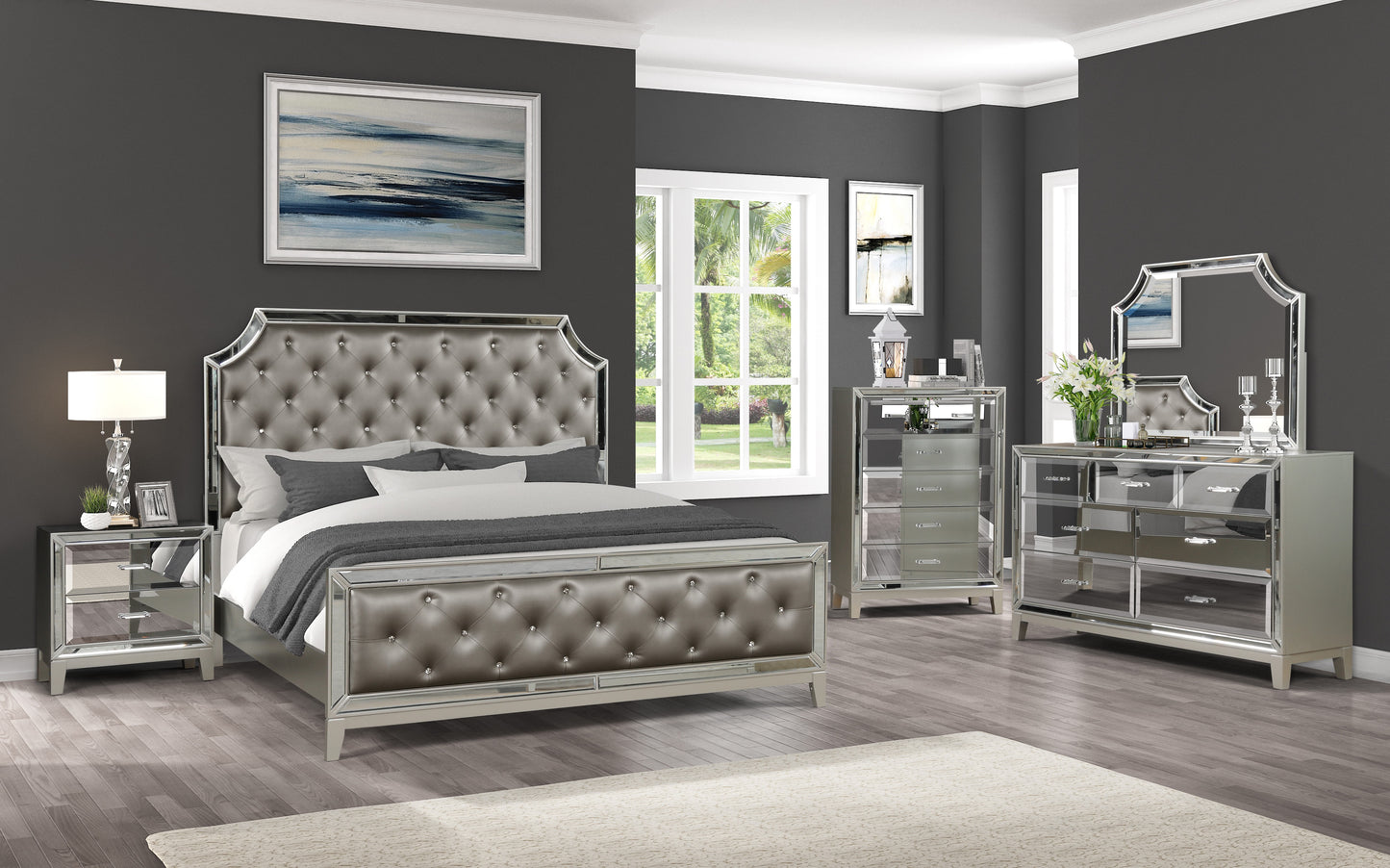 Posh Life™️ -  Full 6 PC Bedroom Set