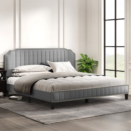 Nailhead Trim  Platform Bed