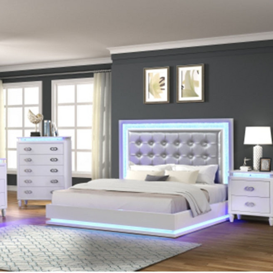 Milky White™️ LED Bedroom Set