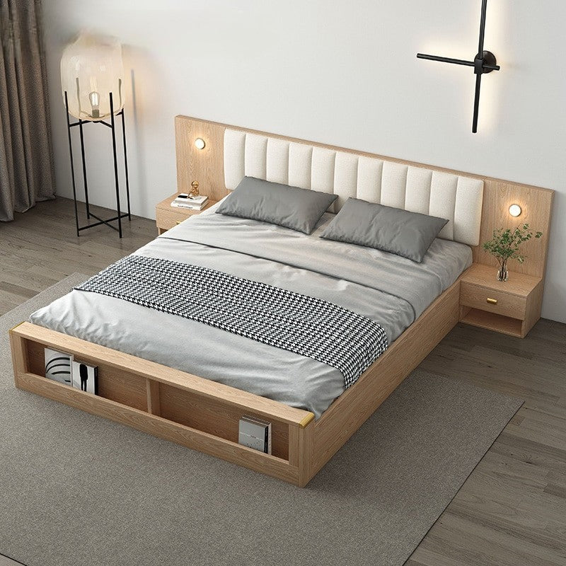 Solid Wood Tatami Bedroom Set With Storage